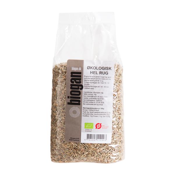 Rug Hel 1 kg økologisk